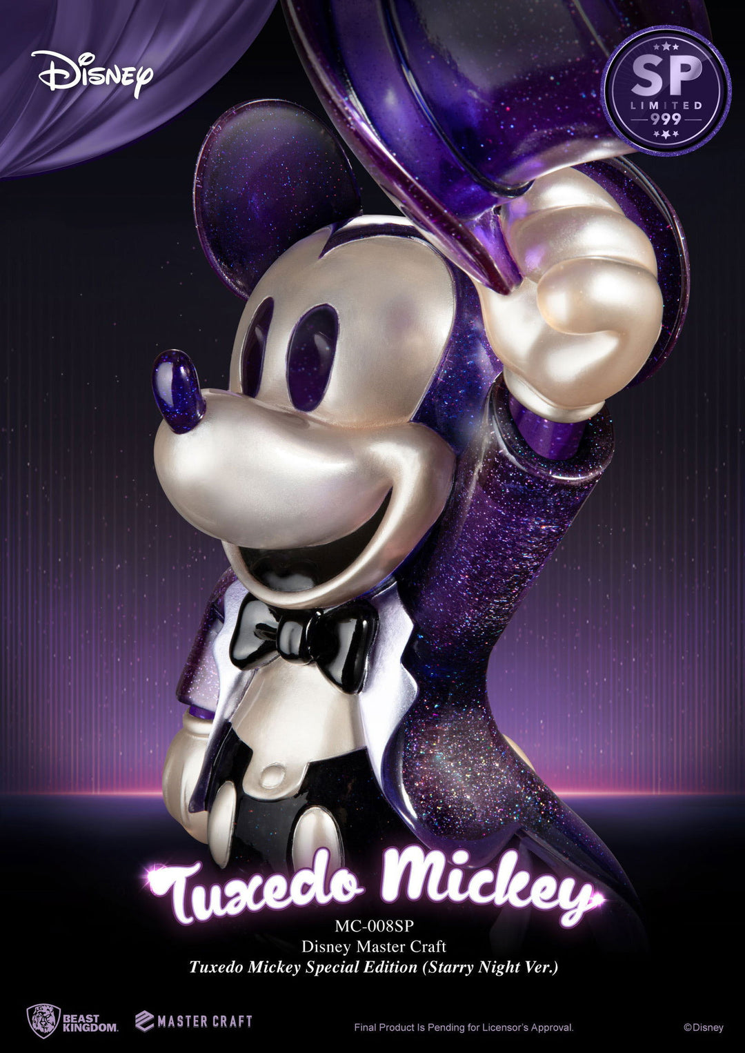 Beast Kingdom Disney Tuxedo Mickey Special Edition (Starry Night Ver.) 1/4 Scale Master Craft Limited Edition Statue - Infinity Collectables  - #tag1#