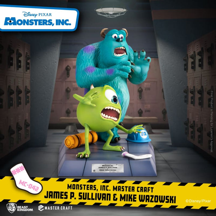 Beast Kingdom Monsters Inc. Master Craft James P. Sullivan & Mike Wazowski 1/4 Scale Statue - Infinity Collectables  - #tag1#