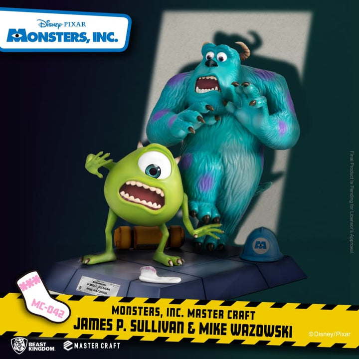 Beast Kingdom Monsters Inc. Master Craft James P. Sullivan & Mike Wazowski 1/4 Scale Statue - Infinity Collectables  - #tag1#