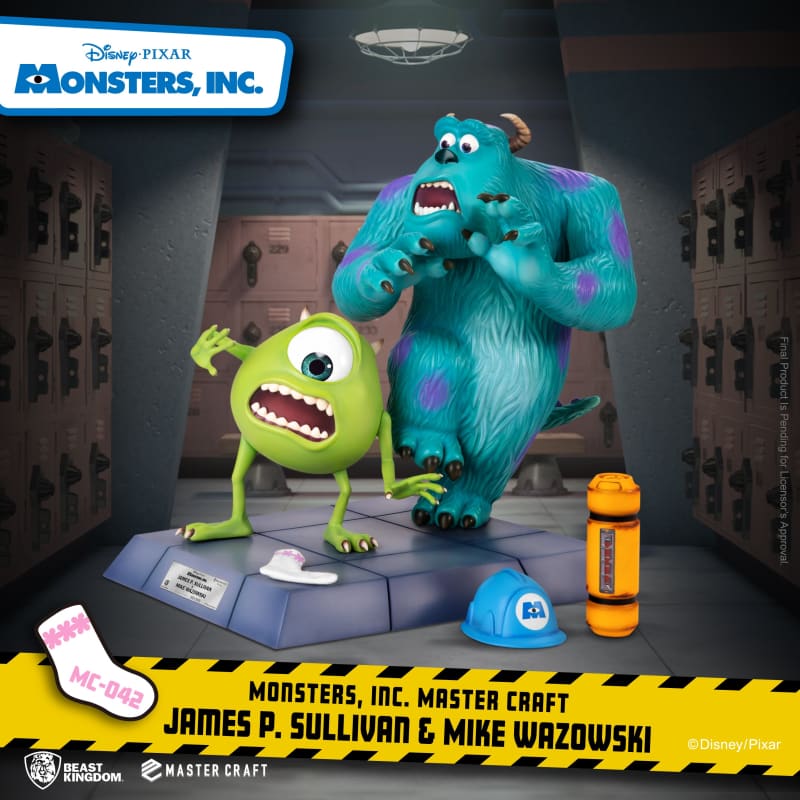 Beast Kingdom Monsters Inc. Master Craft James P. Sullivan & Mike Wazowski 1/4 Scale Statue - Infinity Collectables  - #tag1#