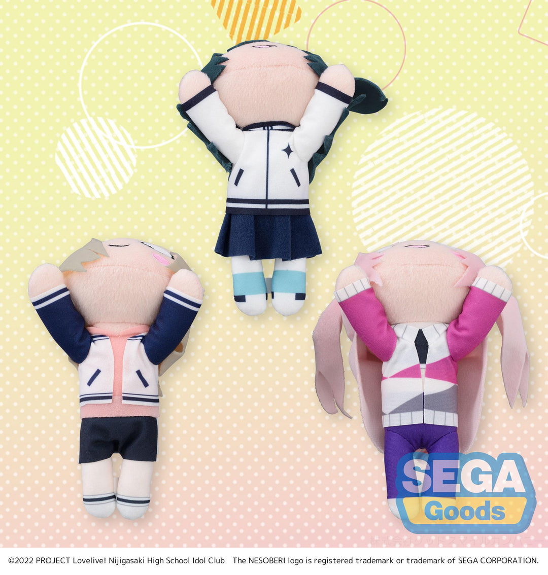 SEGA Assorted Characters Love Live! Nijigasaki High School Idol Club Nesoberi Winter Outfit Plush