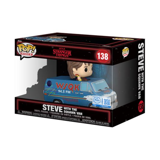 Ride Dlx - Stranger Things S5 - Steve w/S Van Funko Pop! Vinyl Figure