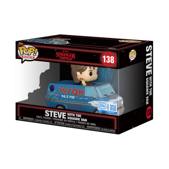 Ride Dlx - Stranger Things S5 - Steve w/S Van Funko Pop! Vinyl Figure