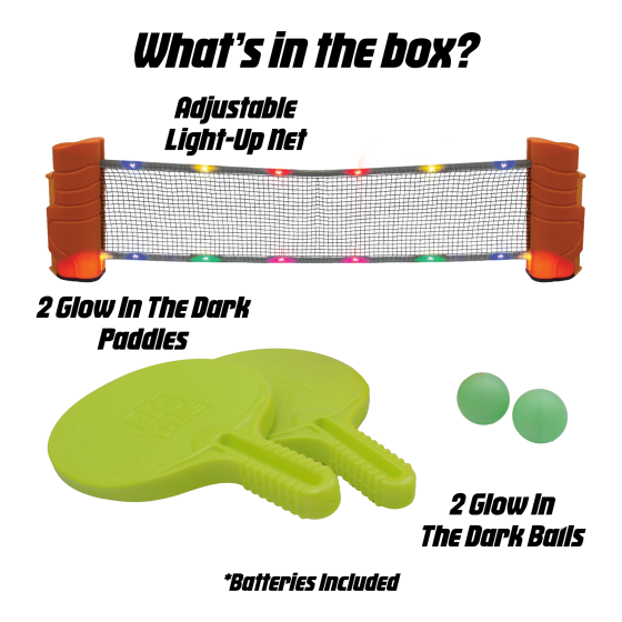 Glow Games Light-Up Table Tennis Set