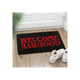 Black Welcome Goodbye Doormat
