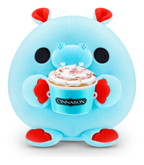 Snackles Medium Hippo Series 1 Plush collectible from Abgee