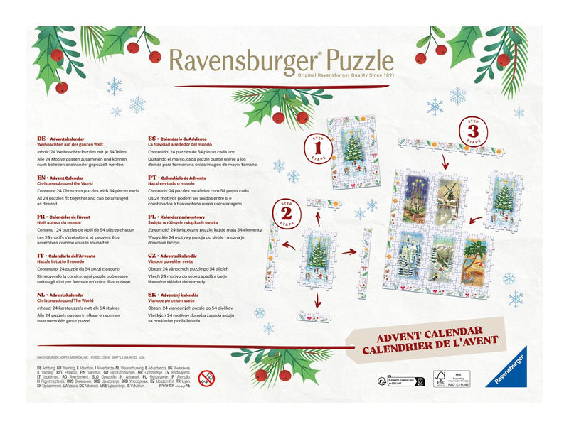 Christmas Puzzle Advent Calendar, packaging shot