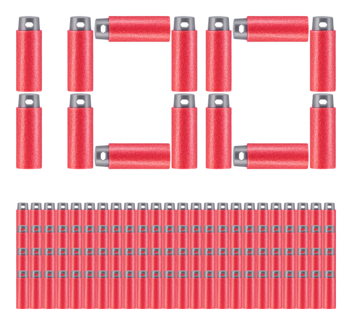 XSHOT Pro 100 Pack Refill Darts Assorted - Image