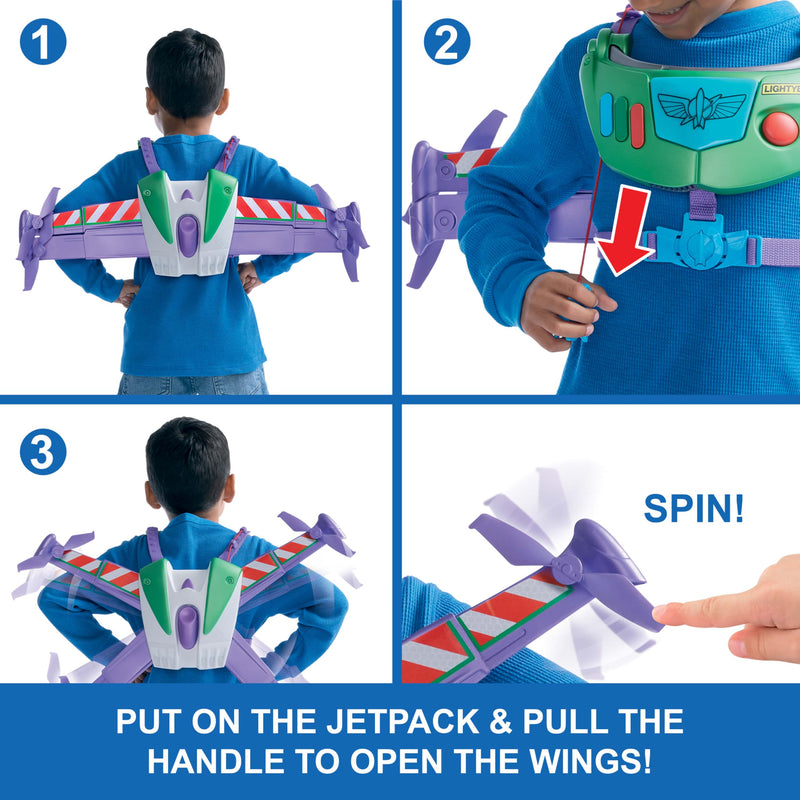 Toy Story Role Play Buzz Lightyear Jetpack, side angle