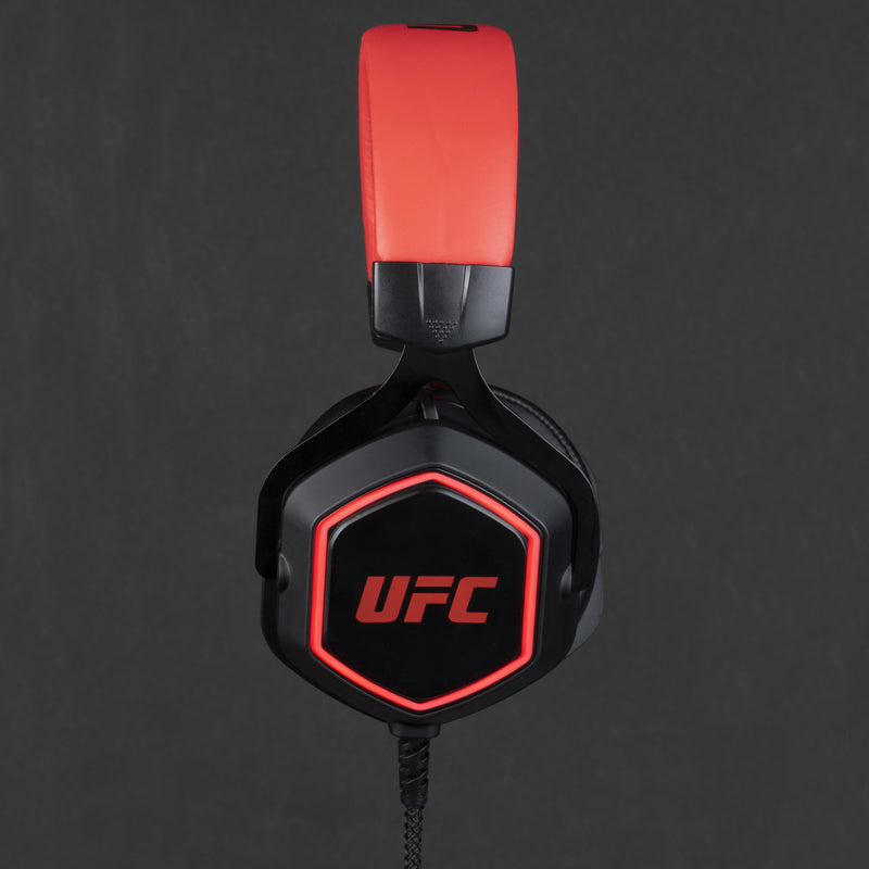 Konix UFC 7.1 Wired Gaming Headset Black Red packaging view