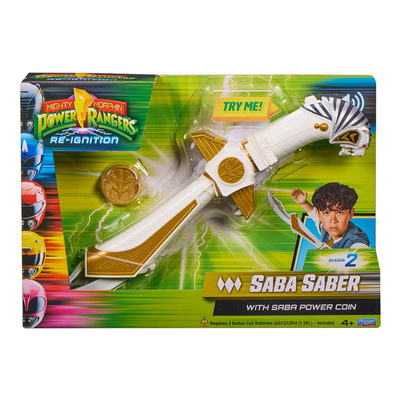 Mighty Morphin Power Rangers White Saba Sword