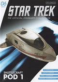 NX-01 Enterprise Shuttlecraft Pod 1 Shuttlecraft Diecast Model Ship (Eaglemoss / Star Trek), rear view