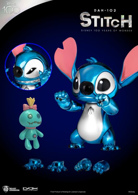 Disney 100 Years of Wonder Dynamic 8action Heroes Stitch Action Figure