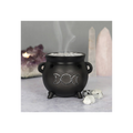 Triple Moon Cauldron Incense Cone Holder