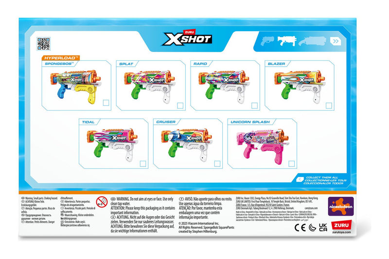 XSHOT Water Spongebob Hyperload Water Blaster - Image