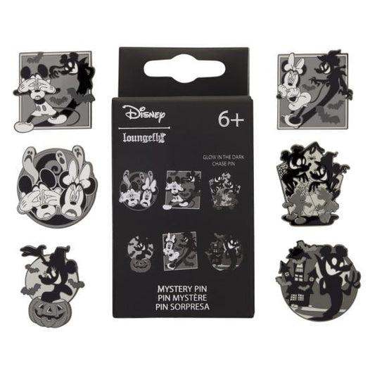 Loungefly - Blind Box Enamel Pins - Mickey & Minnie Ghost