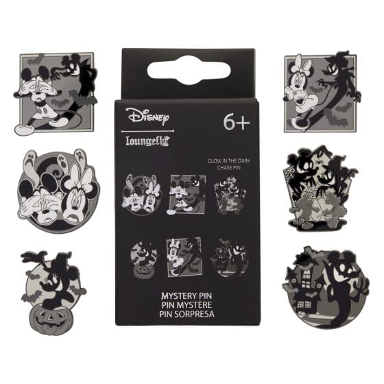 Loungefly - Blind Box Enamel Pins - Mickey & Minnie Ghost