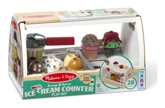 Melissa & Doug Wooden Ice Cream Counter