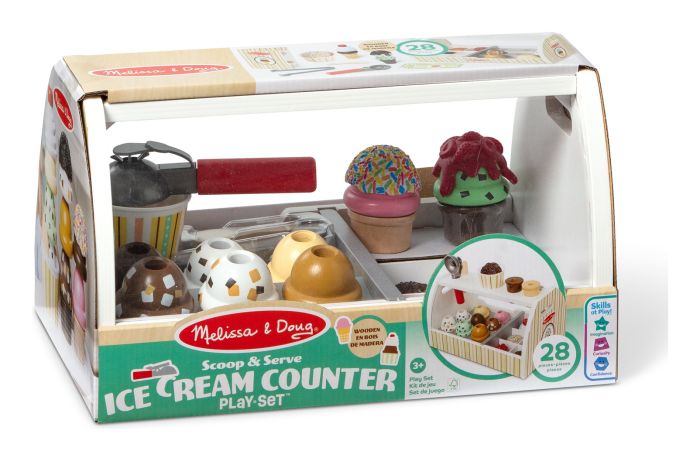 Melissa & Doug Wooden Ice Cream Counter