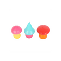 Set of 3 Mushroom Shaped Candles