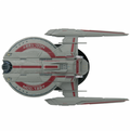 U.S.S. Shenzhou NCC-1227 (Walker class) Discovery Ship Model Die Cast Starship (Eaglemoss / Star Trek), close-up detail