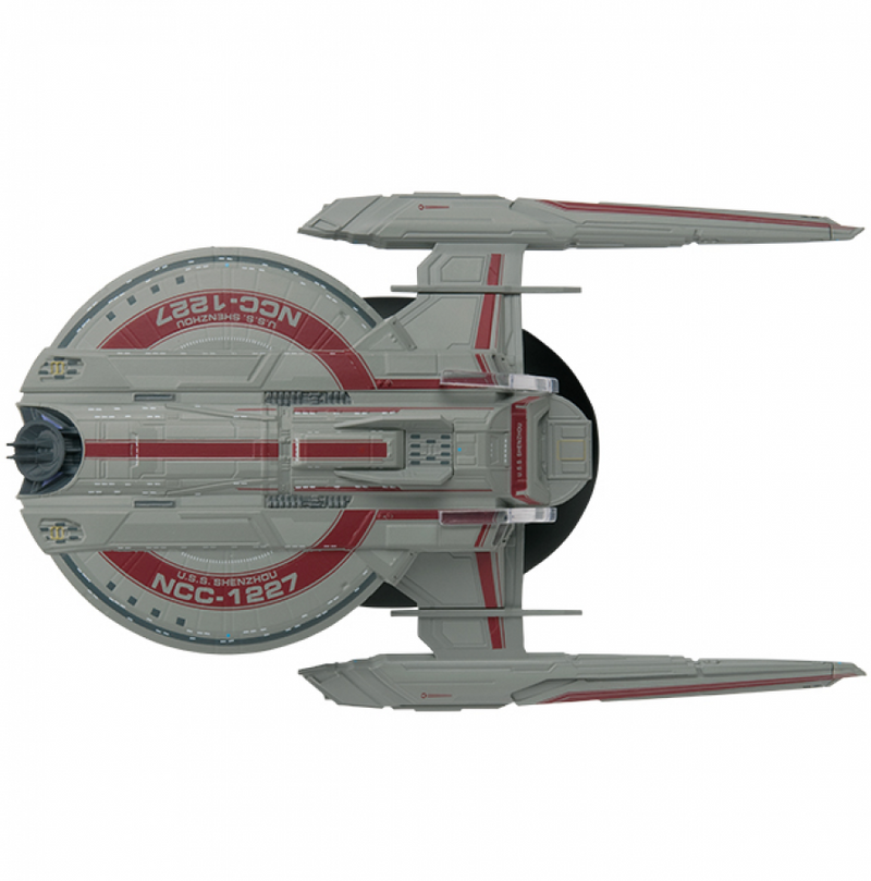 U.S.S. Shenzhou NCC-1227 (Walker class) Discovery Ship Model Die Cast Starship (Eaglemoss / Star Trek), close-up detail