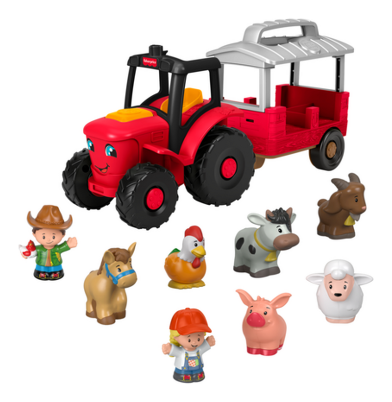 Fisher-Price Little People Caring for Animals Tractor Gift Set - Image