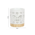 Matte Ceramic Butterfly Oil Burner