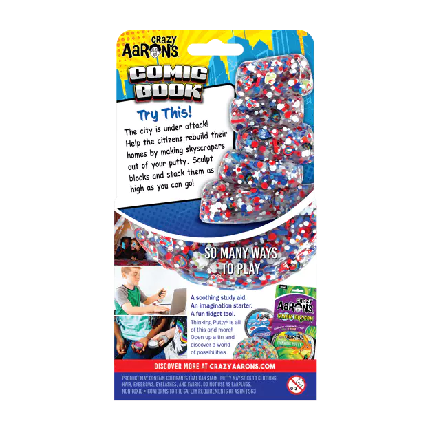 Trendsetters Comic Book - Thinking Putty, close-up detail