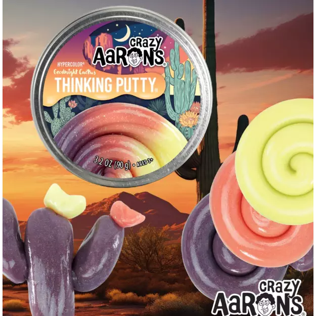 Hypercolour Goodnight Cactus - Thinking Putty, alternate view