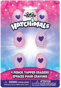 Unique Party 59329 Hatchimals Egg Pencil Top Erasers, Pack of 4