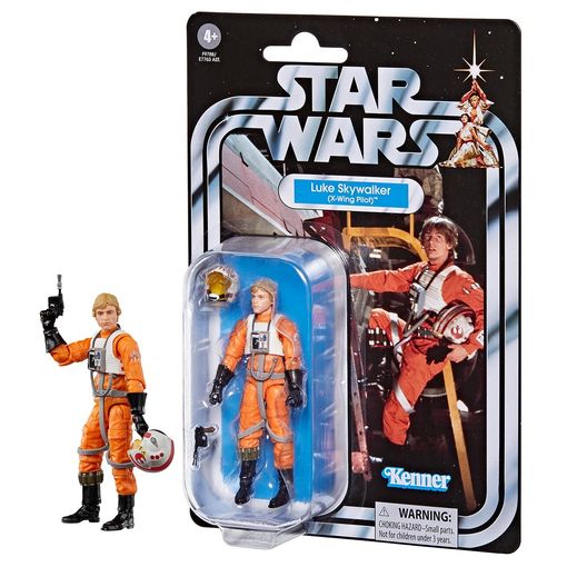 Star Wars The Vintage Collection Luke Skywalker (X-Wing Pilot) Action Figure, side angle