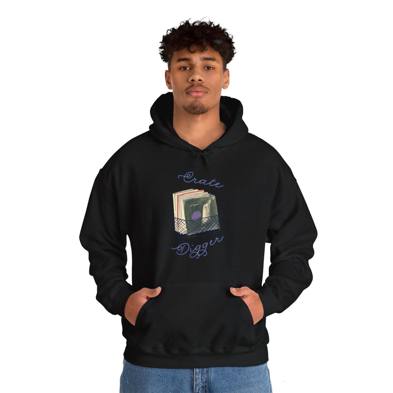 'Crate Digger' Men's Hoodie, product detail