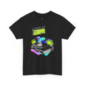'Living at 33rpm' Flouro Men's T-Shirt, packaging shot