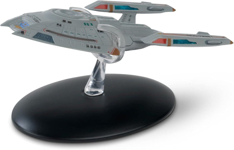 / #7 U.S.S Equinox NCC-72381 Diecast Model Ship Window Boxed (Star Trek / Eaglemoss), side angle