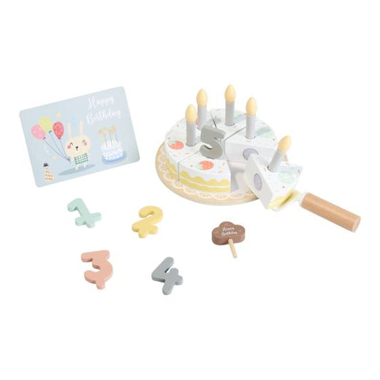 Wooden Birthday Cake Set