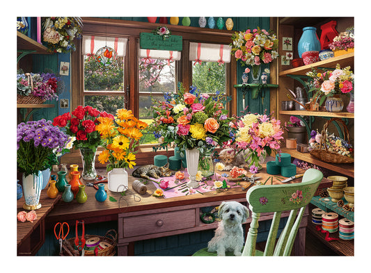 My Haven No 13 The Flower Arrangers Shed 1000 Piece Jigsaw Puzzle
