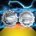 Back to the Future Limited Edition Stopwatch Medallion, close-up detail