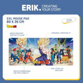 Dragon Ball Z Cell Saga XL Mouse Mat, close-up detail