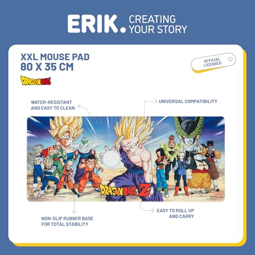 Dragon Ball Z Cell Saga XL Mouse Mat, close-up detail