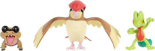 Pokemon - Treecko, Pidgeotto & Sandile Battle Figure Set