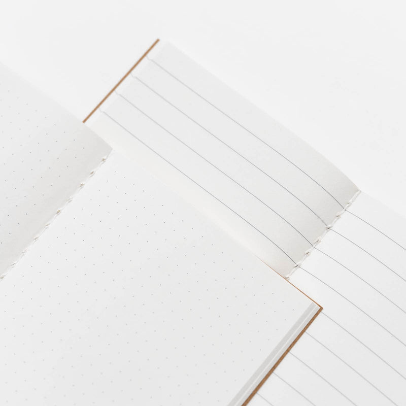 Travel Journal Refill Set of 2 Notebooks Bullet and Lined side angle