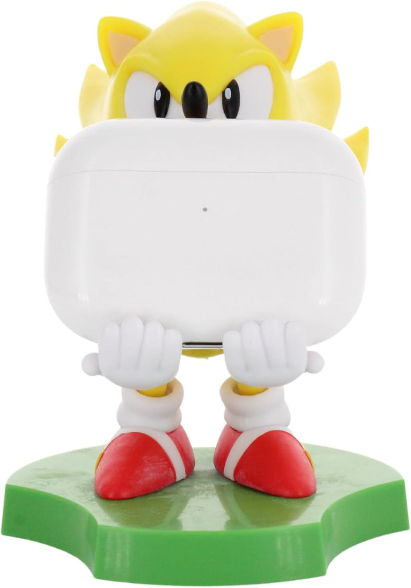 Super Sonic Sonic the Hedgehog Cable Guys Mini Phone & Earbud Holder alternate view 2