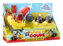 Little Tikes Lets Go Cozy Coupe Construction Vehicles 3 Pack Playset
