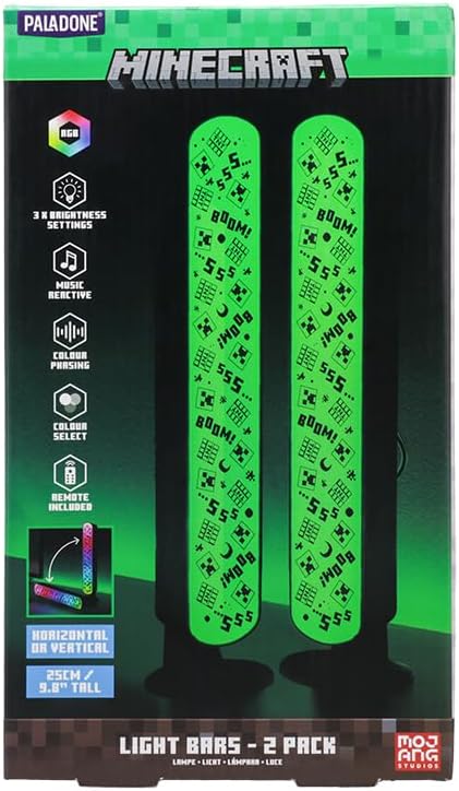 Minecraft LED Light Bar Dual Pack with Remote Control