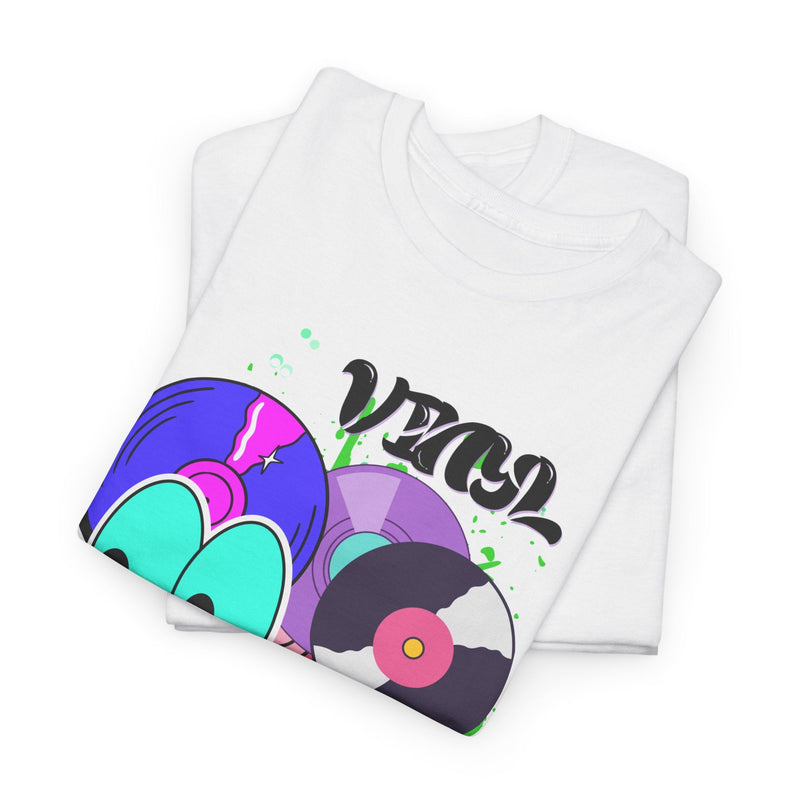 'Vinyl Is Groovy' Men's T-Shirt, in display