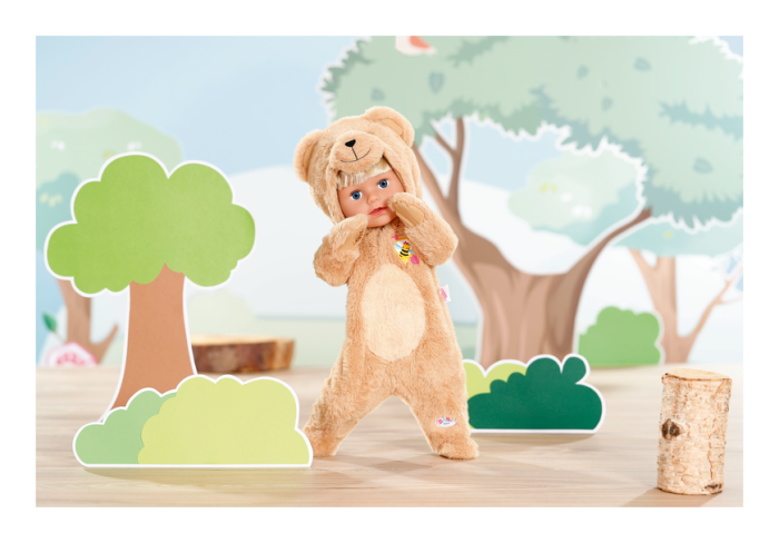 Baby Born Bear Suit 43cm, close-up detail