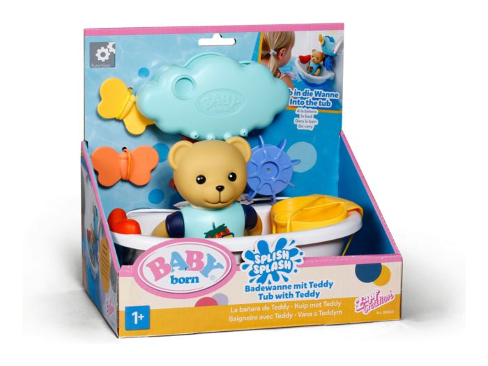 Baby Born Splish Splash Tub with Teddy