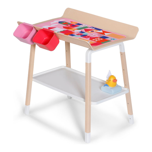 BABY born Changing Table with changing mat and storage shelf