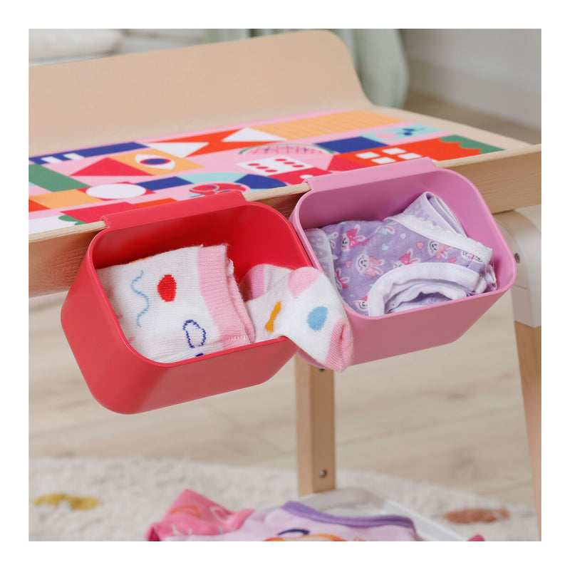 BABY born Changing Table with changing mat and storage shelf close up detail